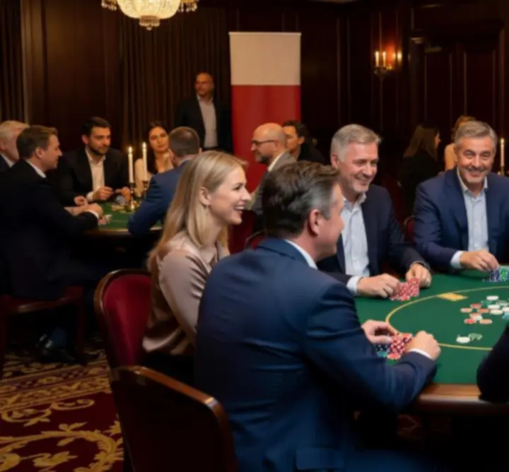 Integracja firmowa przy stołach pokerowych zorganizowana przez APR Adam Jędraszek