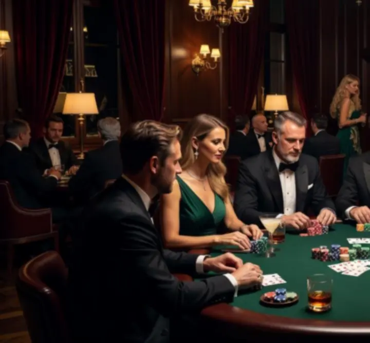 Profesjonalnie zorganizowany wieczór pokerowy APR Adam Jędraszek z uczestnikami przy stole