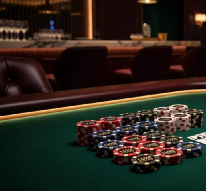 Profesjonalny stół pokerowy z żetonami i akcesoriami APR Adam Jędraszek