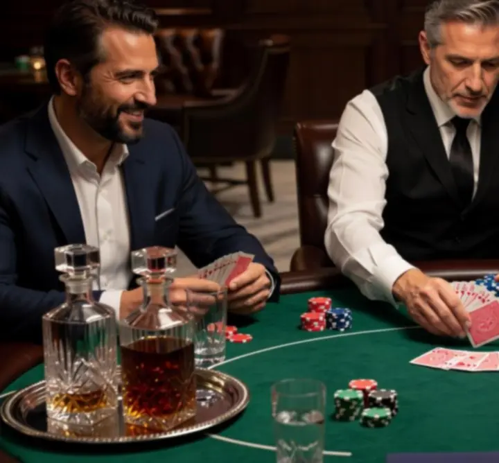 Profesjonalny stół pokerowy przygotowany na wieczór tematyczny APR Adam Jędraszek